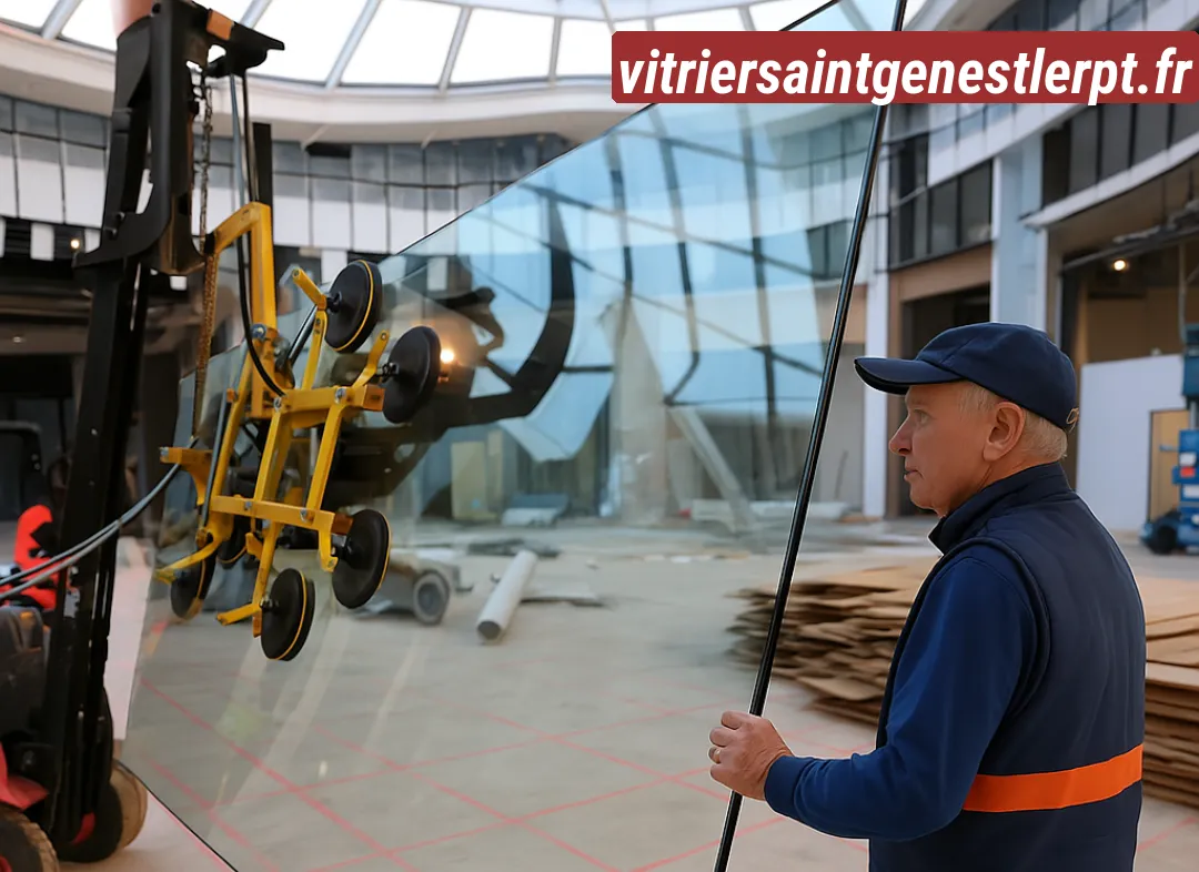 Remplacement de vitrine magasin Saint-Genest-Lerpt